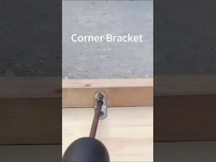 প্রস্তুতকারক কাস্টম স্ট্যাম্পিং আলংকারিক এল আকৃতির ধাতু কোণ কোণ কাঠের জন্য