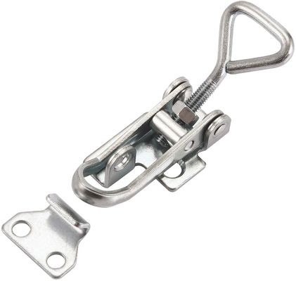 গুণ  4006 Spring Toggle Clamp Latch Hasp Mild Stainless Steel For Tool Box Door Window কারখানা