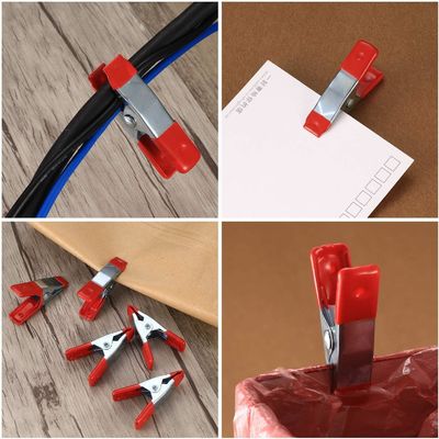 পাইকারি DIY টুল 2-ইঞ্চি টাইপ স্টিল স্প্রিং ক্ল্যাম্প রাবার হ্যান্ডেল হালকা দায়িত্ব স্প্রিং ক্ল্যাম্প
