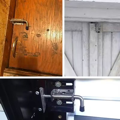 গরম বিক্রয় গ্যালভানাইজড স্প্রিং লোড ল্যাচ পিন ব্যারেল বোল্ট ব্রাশ সমাপ্ত দরজা লক বিনামূল্যে নমুনা