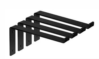 Wholesale L Support Steel Wall Mounted Heavy Duty Floating Metal Shelf Support Bracket